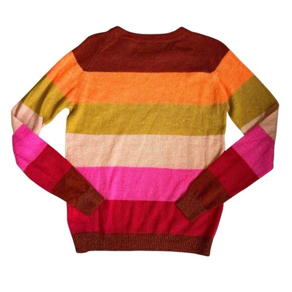 Scotch & Soda Women’s Sz M Rainbow Stripe Sweater Crewneck Pullover - Picture 7 of 12